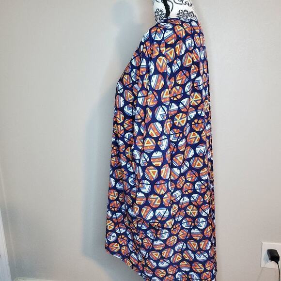 Lularoe large women's geometric lindsey cardigan - Picture 2 of 7